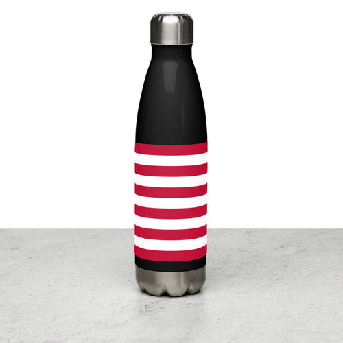 National Flag Water Bottles - Collection 3 Liberia / 17 oz / Black