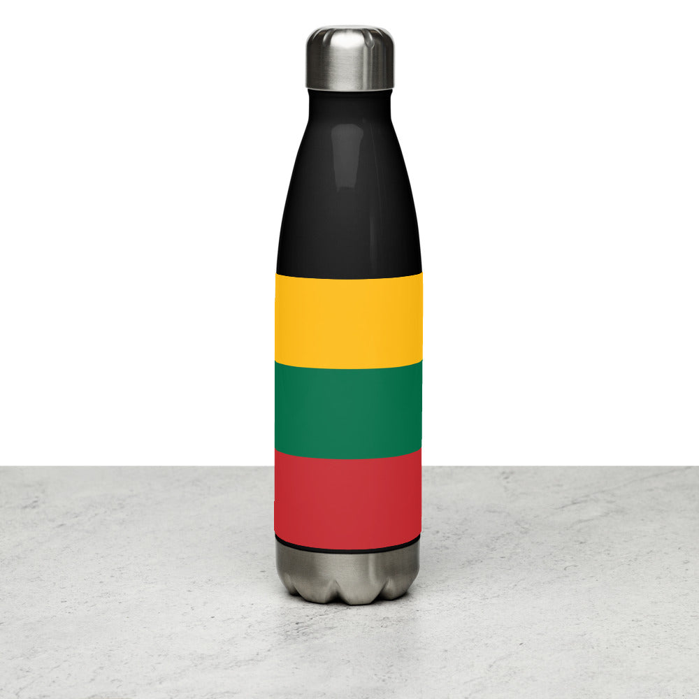 National Flag Water Bottles - Collection 3 Lithuania water-bottle-black