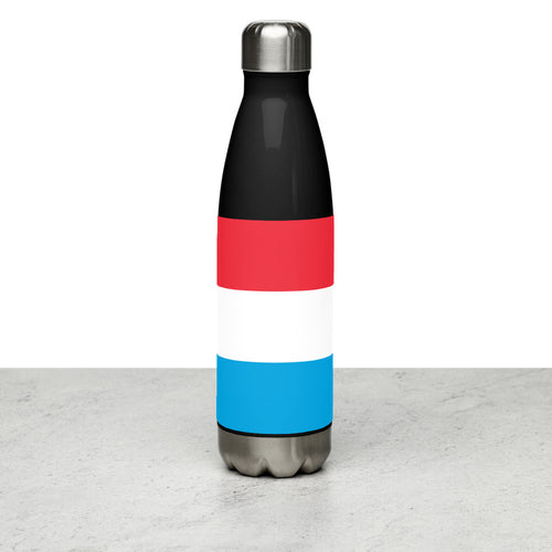 National Flag Water Bottles - Collection 3 Luxembourg / 17 oz / Black