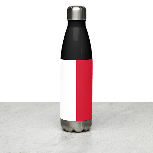 National Flag Water Bottles - Collection 3 Malta / 17 oz / Black