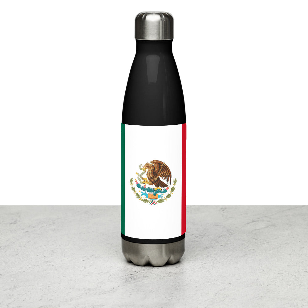 National Flag Water Bottles - Collection 3 Mexico water-bottle-black