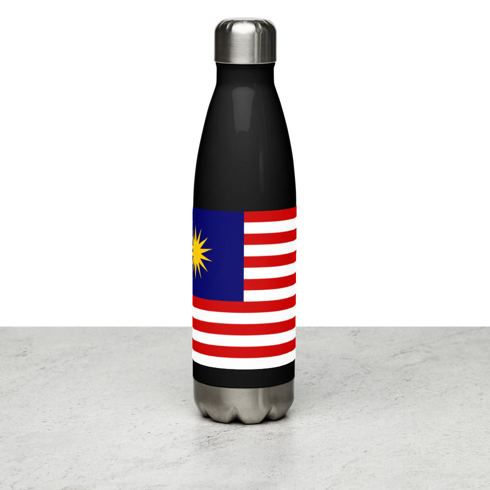 National Flag Water Bottles - Collection 3 Malaysia water-bottle-black