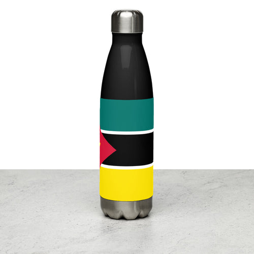 National Flag Water Bottles - Collection 3 Mozambique / 17 oz / Black
