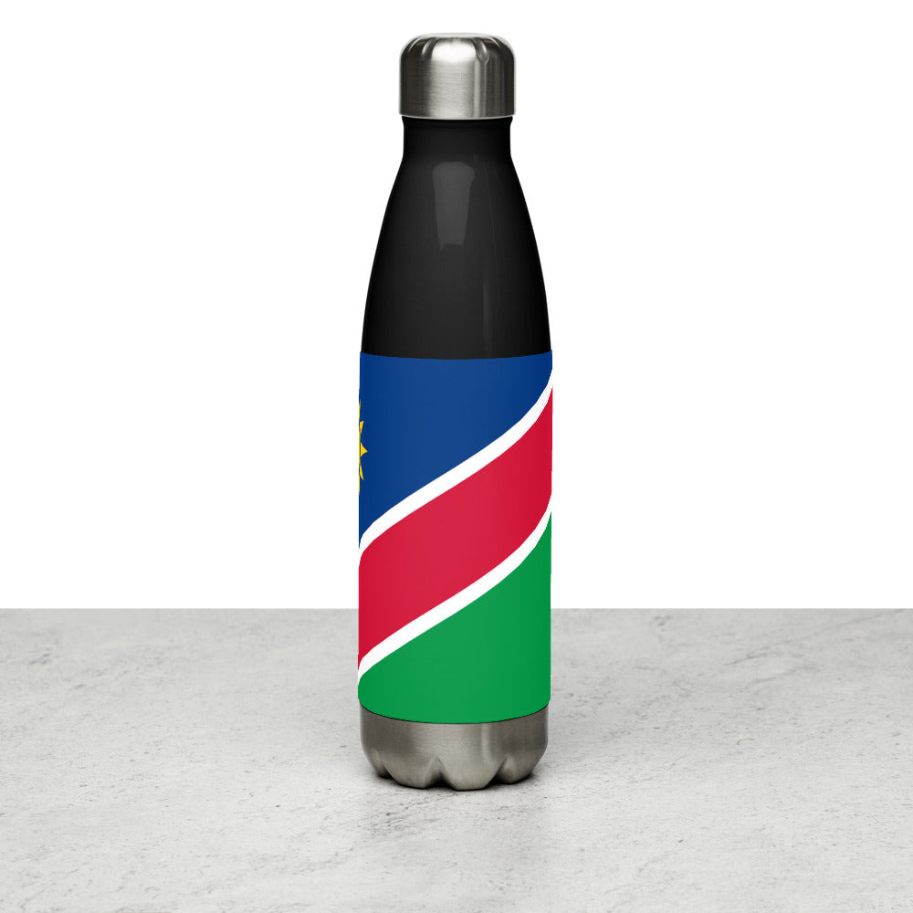 National Flag Water Bottles - Collection 3 Namibia water-bottle-black