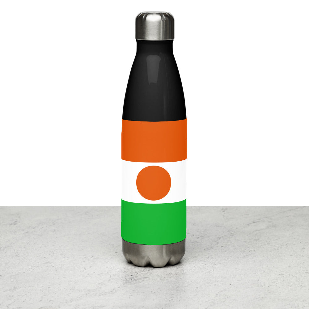 National Flag Water Bottles - Collection 3 Niger water-bottle-black