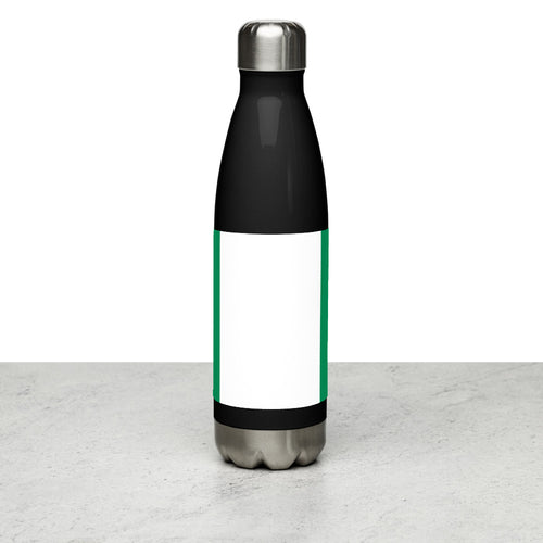 National Flag Water Bottles - Collection 3 Nigeria / 17 oz / Black