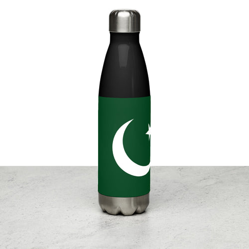 National Flag Water Bottles - Collection 3 Pakistan / 17 oz / Black