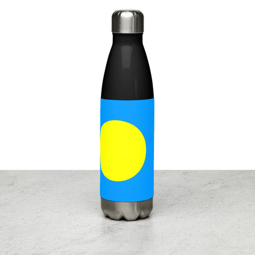 National Flag Water Bottles - Collection 3 Palau / 17 oz / Black