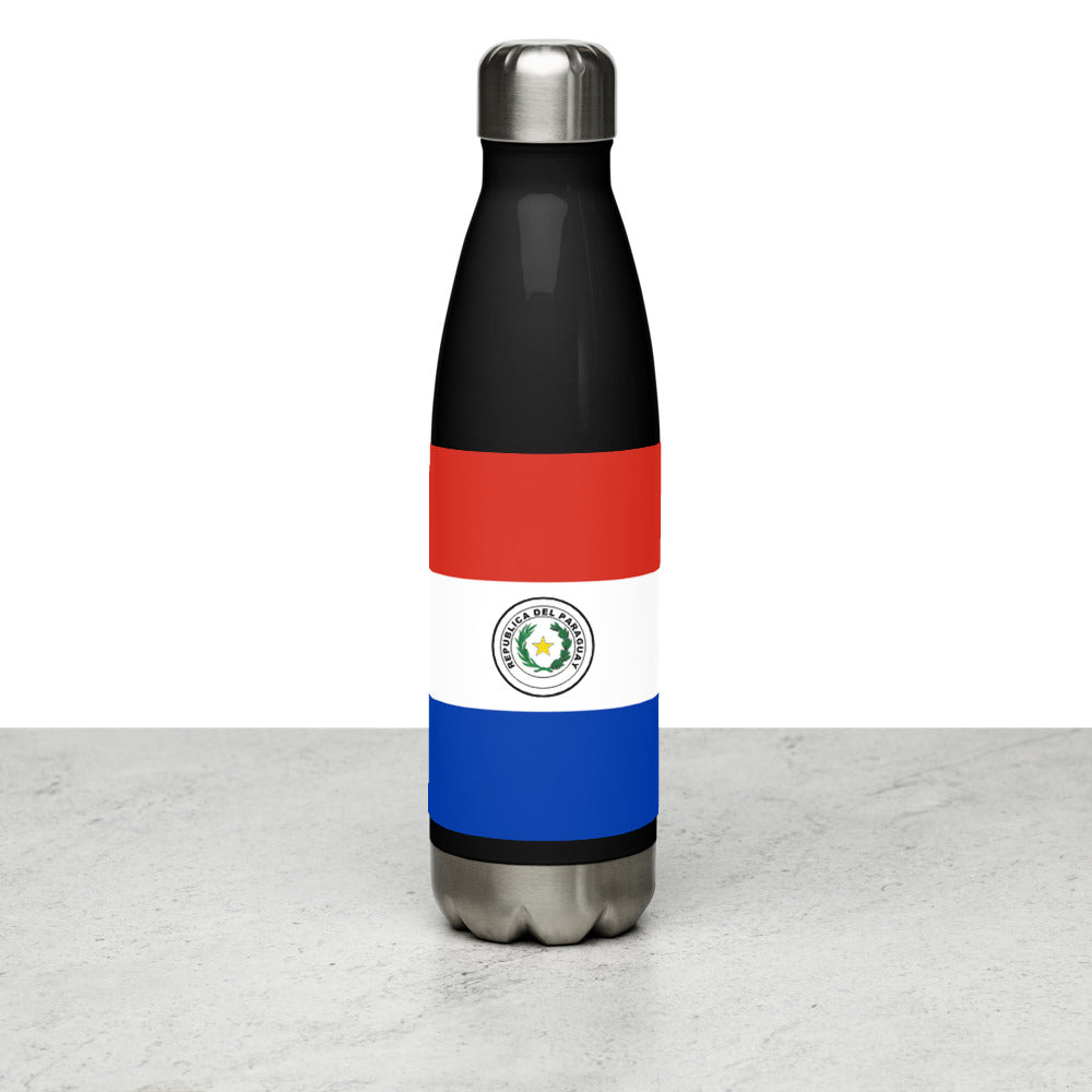 National Flag Water Bottles - Collection 3 Paraguay water-bottle-black