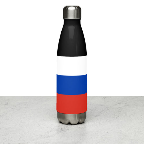 National Flag Water Bottles - Collection 3 Russia / 17 oz / Black