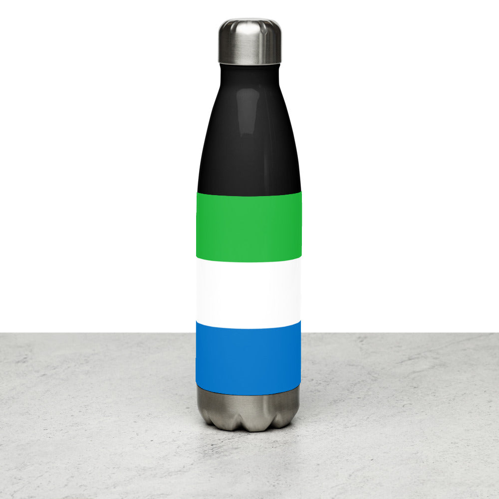 National Flag Water Bottles - Collection 4 Sierra Leone water-bottle-black