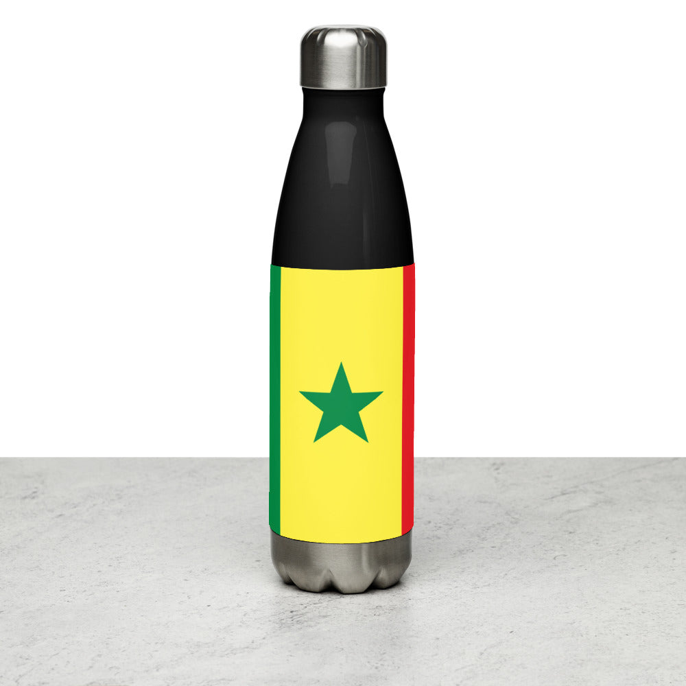 National Flag Water Bottles - Collection 4 Senegal water-bottle-black