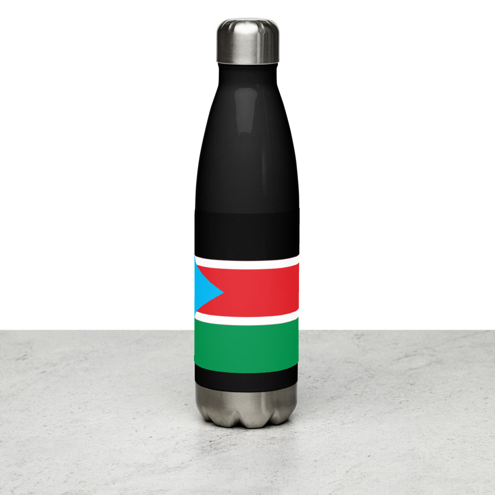 National Flag Water Bottles - Collection 4 South Sudan water-bottle-black