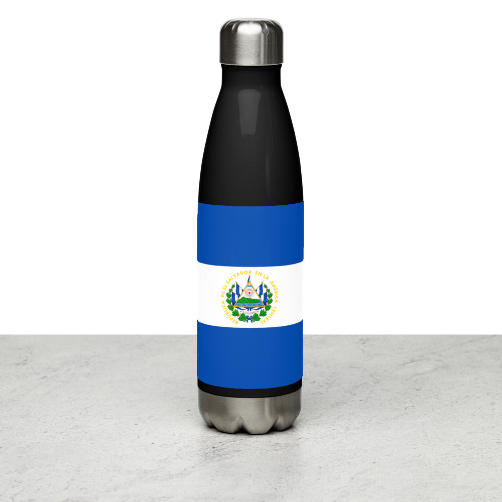 National Flag Water Bottles - Collection 4 El Salvador water-bottle-black