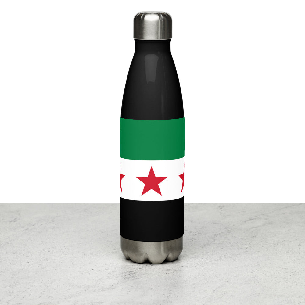 National Flag Water Bottles - Collection 4 Syria water-bottle-black