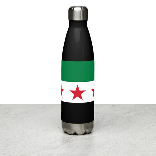 National Flag Water Bottles - Collection 4 Syria / 17 oz / Black