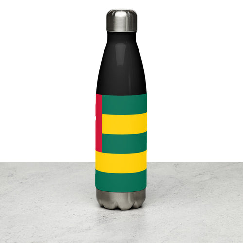 National Flag Water Bottles - Collection 4 Togo / 17 oz / Black