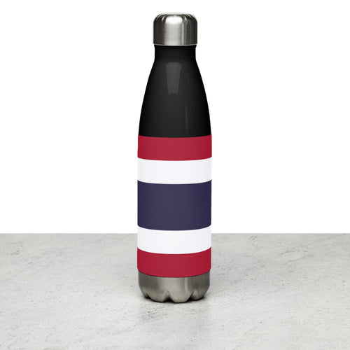 National Flag Water Bottles - Collection 4 Thailand / 17 oz / Black