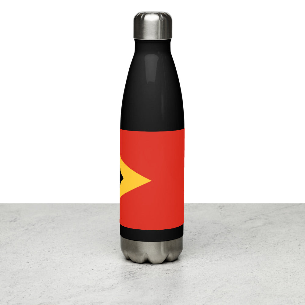 National Flag Water Bottles - Collection 4 Timor-Leste water-bottle-black