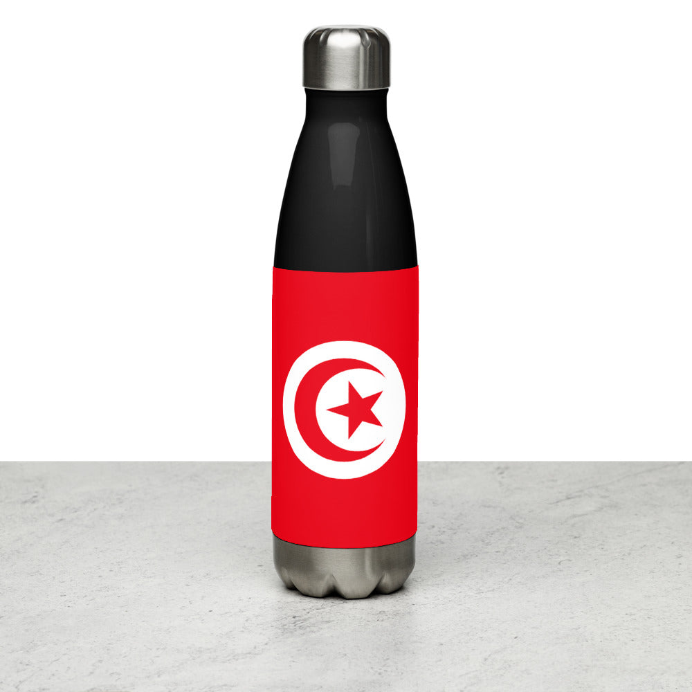 National Flag Water Bottles - Collection 4 Tunisia water-bottle-black