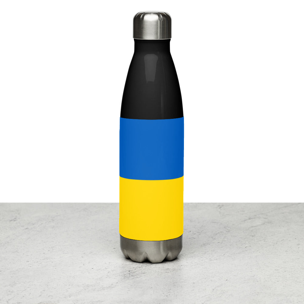 National Flag Water Bottles - Collection 4 Ukraine water-bottle-black
