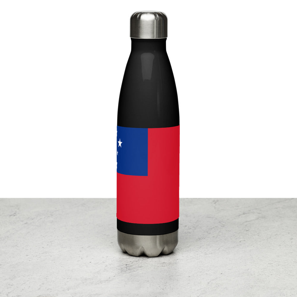 National Flag Water Bottles - Collection 4 Samoa water-bottle-black