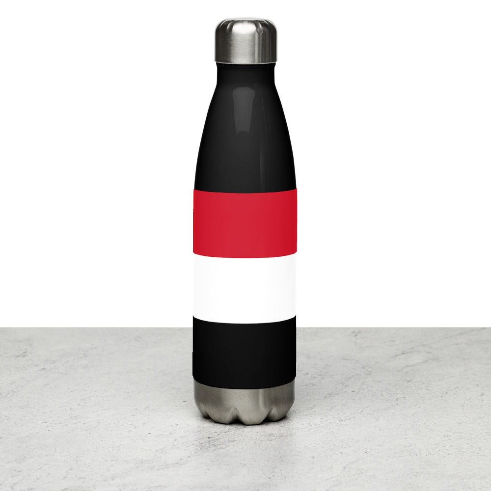 National Flag Water Bottles - Collection 4 Yemen water-bottle-black