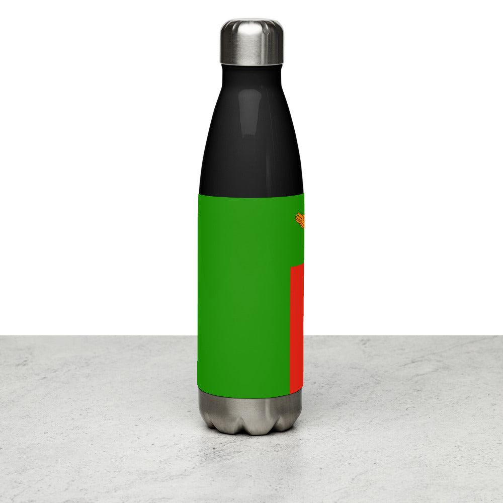 National Flag Water Bottles - Collection 4 Zambia water-bottle-black
