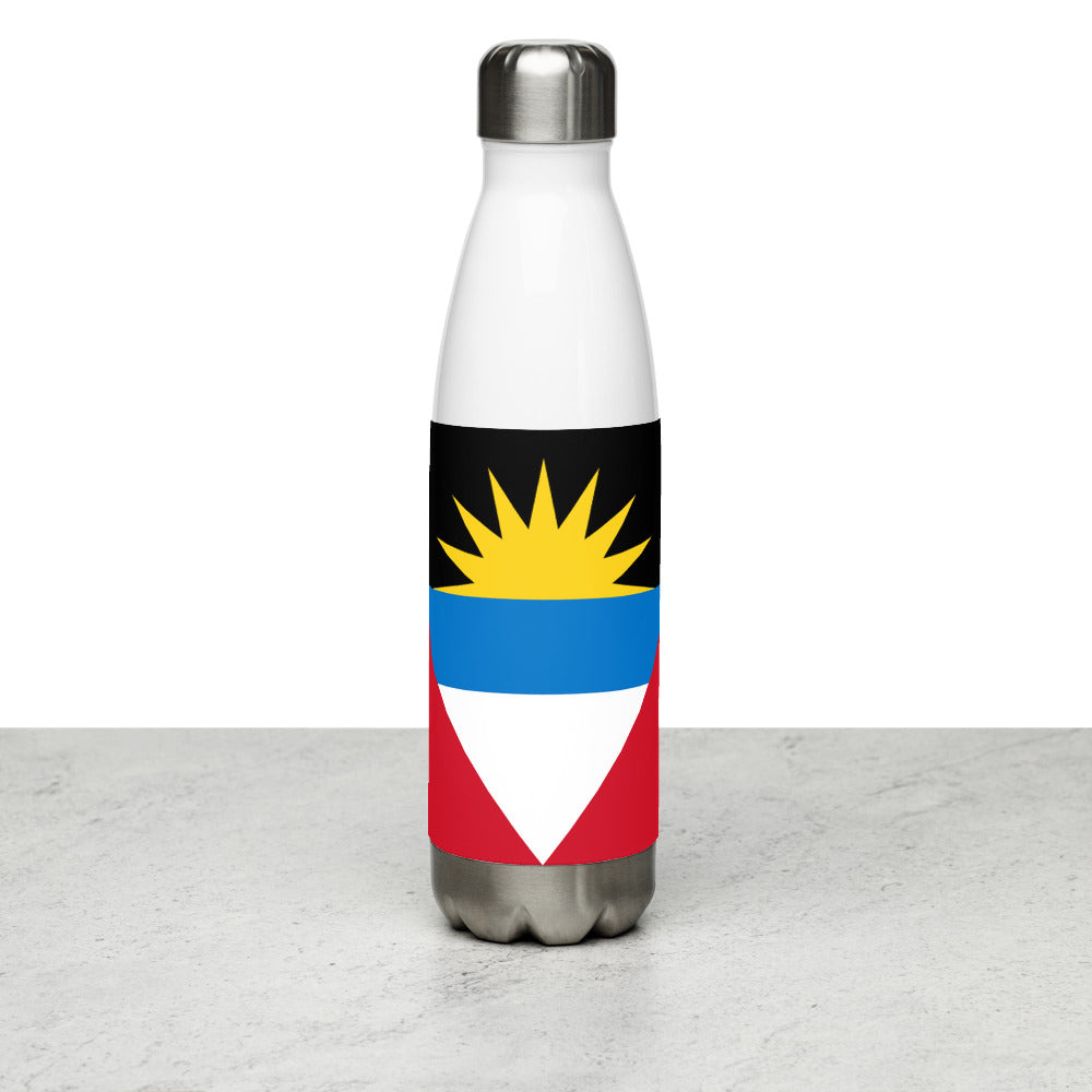 National Flag Water Bottles - Collection 1 Antigua & Barbuda water-bottle-white