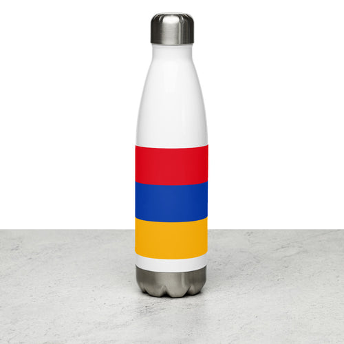 National Flag Water Bottles - Collection 1 Armenia / 17 oz / White