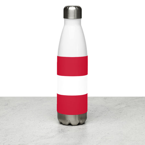 National Flag Water Bottles - Collection 1 Austria / 17 oz / White