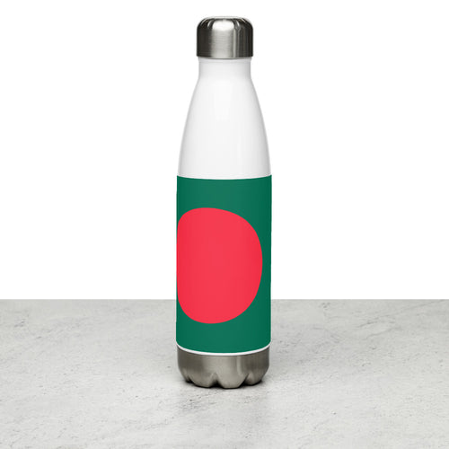 National Flag Water Bottles - Collection 1 Bangladesh / 17 oz / White