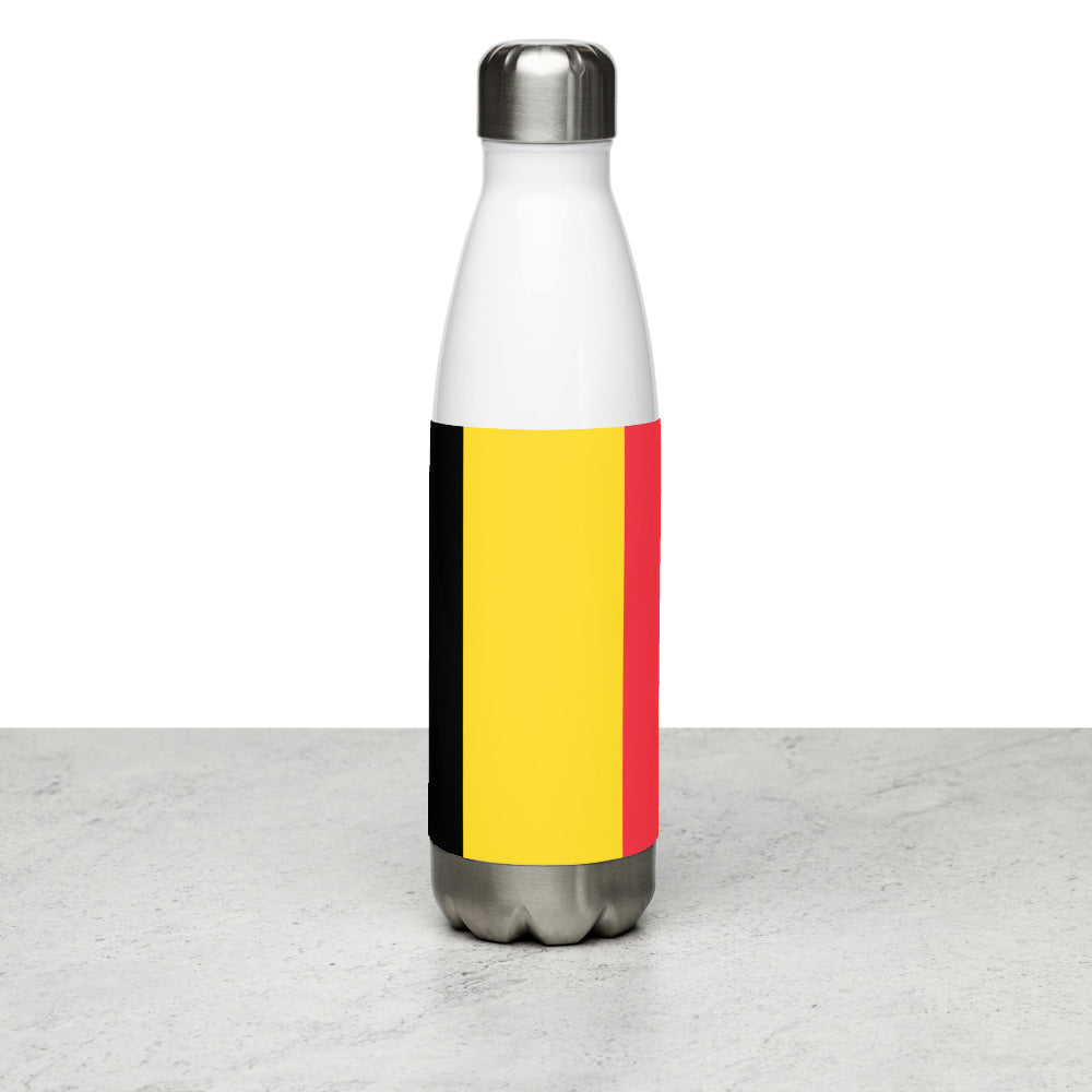 National Flag Water Bottles - Collection 1 Belgium water-bottle-white