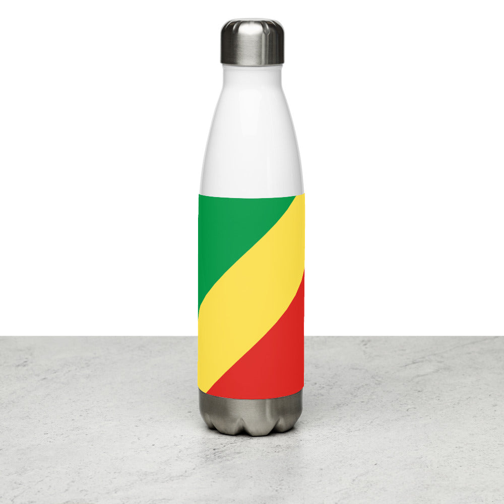 National Flag Water Bottles - Collection 1 Republic of the Congo water-bottle-white