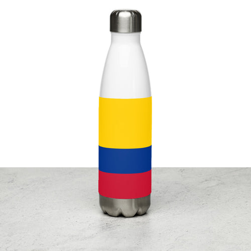 National Flag Water Bottles - Collection 1 Colombia / 17 oz / White