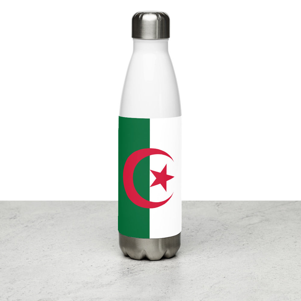 National Flag Water Bottles - Collection 1 Algeria water-bottle-white