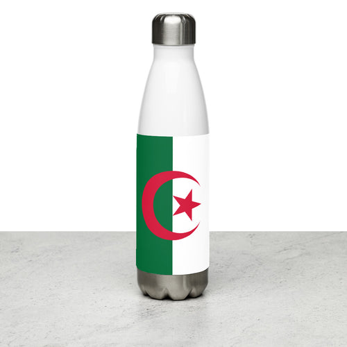 National Flag Water Bottles - Collection 1 Algeria / 17 oz / White