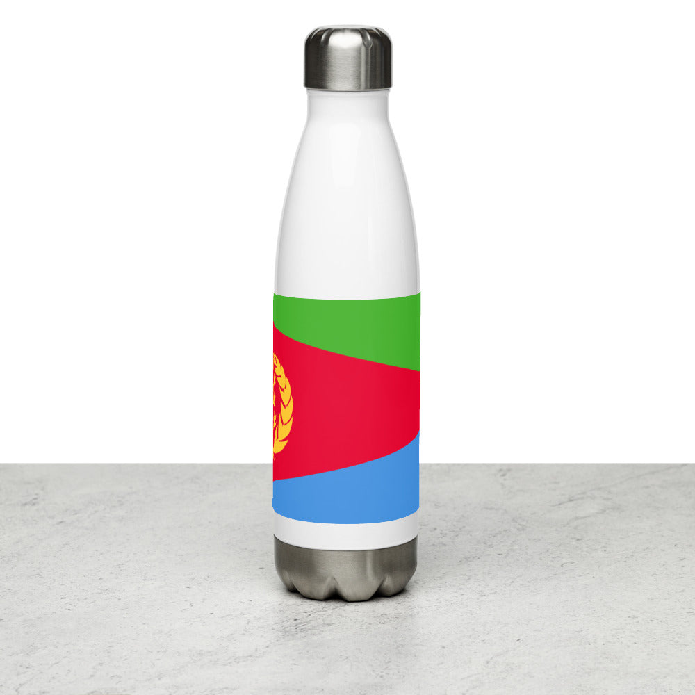 National Flag Water Bottles - Collection 2 Eritrea water-bottle-white