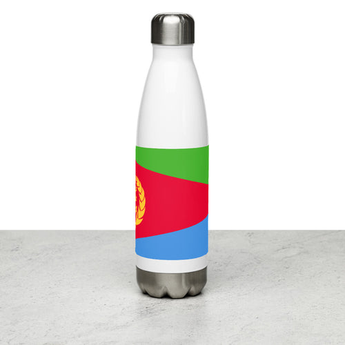 National Flag Water Bottles - Collection 2 Eritrea / 17 oz / White
