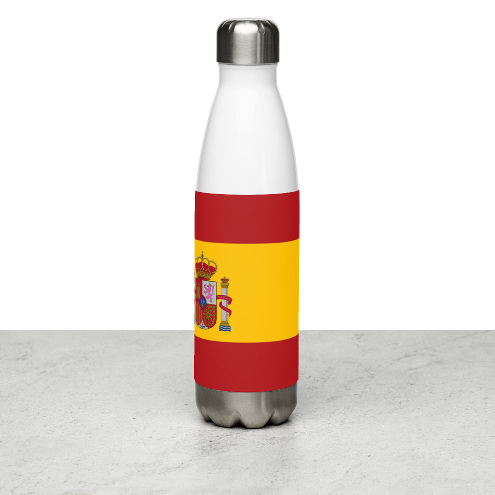 National Flag Water Bottles - Collection 2 Spain water-bottle-white