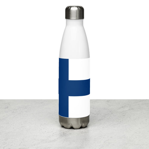 National Flag Water Bottles - Collection 2 Finland / 17 oz / White