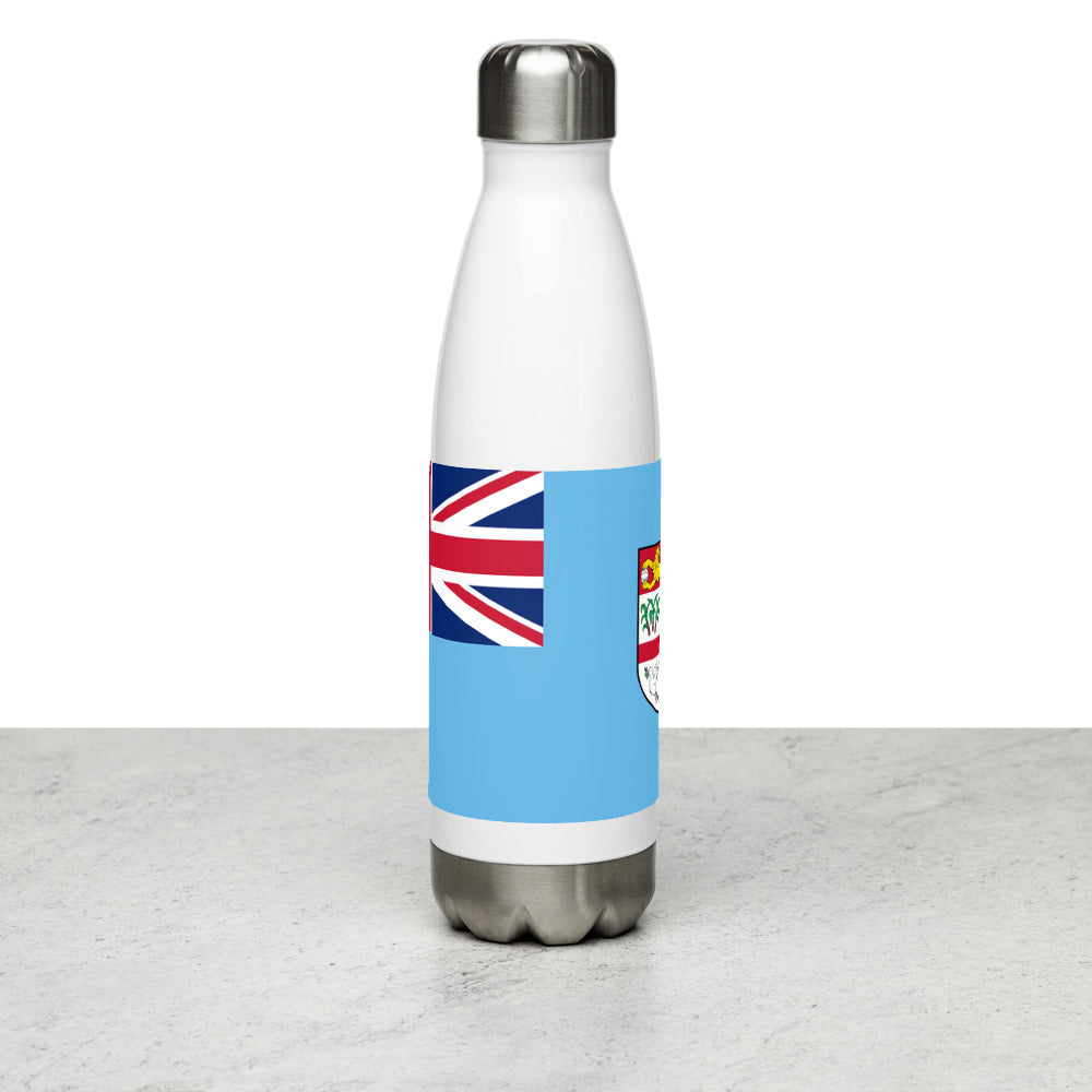 National Flag Water Bottles - Collection 2 Fiji water-bottle-white