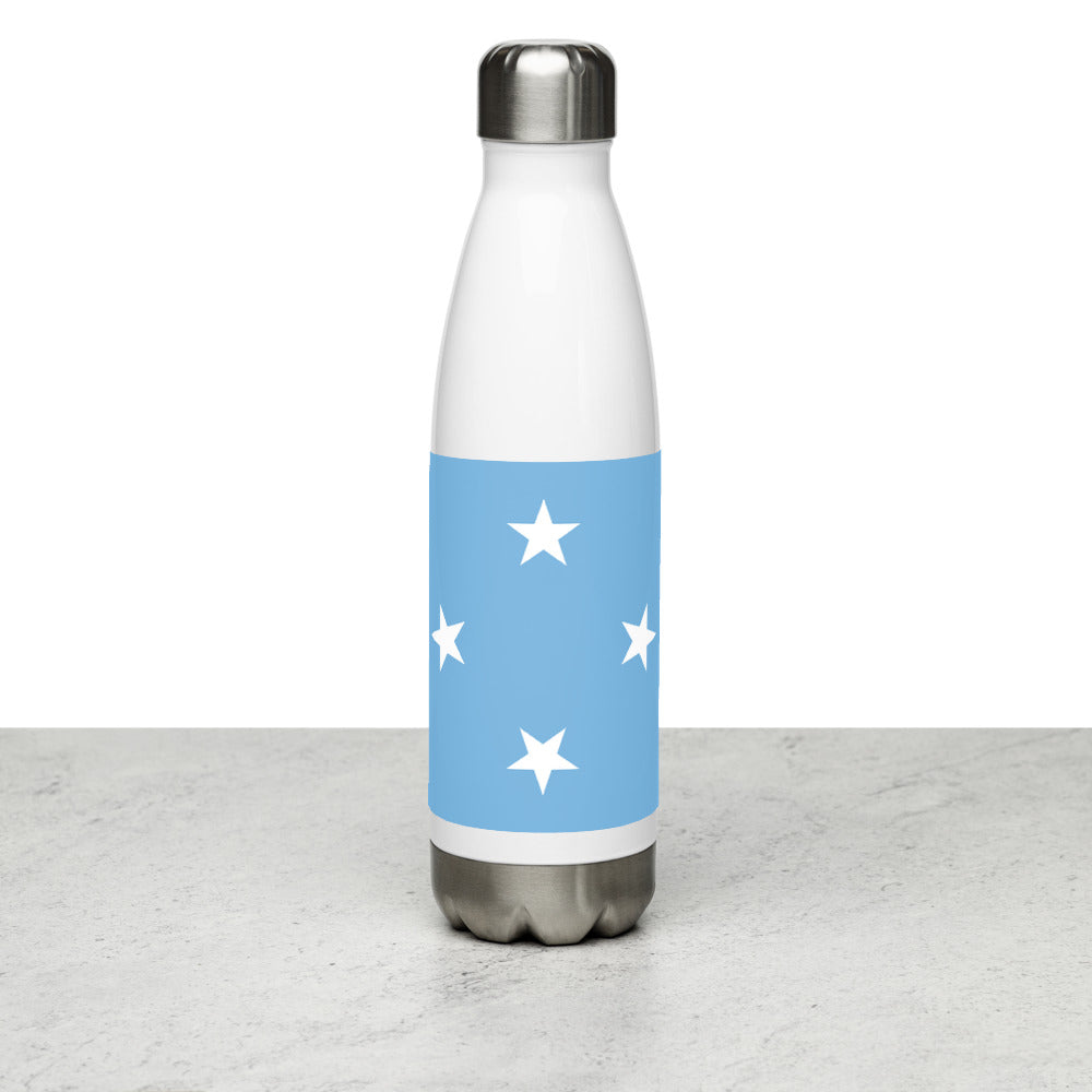 National Flag Water Bottles - Collection 2 Micronesia water-bottle-white