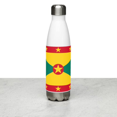 National Flag Water Bottles - Collection 2 Grenada / 17 oz / White