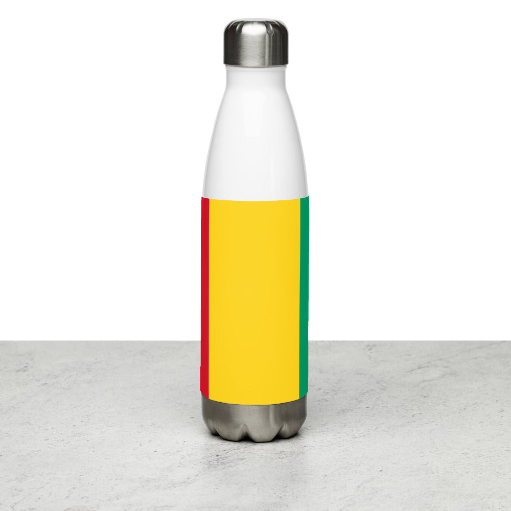 National Flag Water Bottles - Collection 2 Guinea water-bottle-white