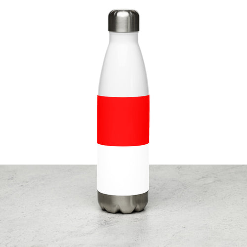 National Flag Water Bottles - Collection 2 Indonesia / 17 oz / White