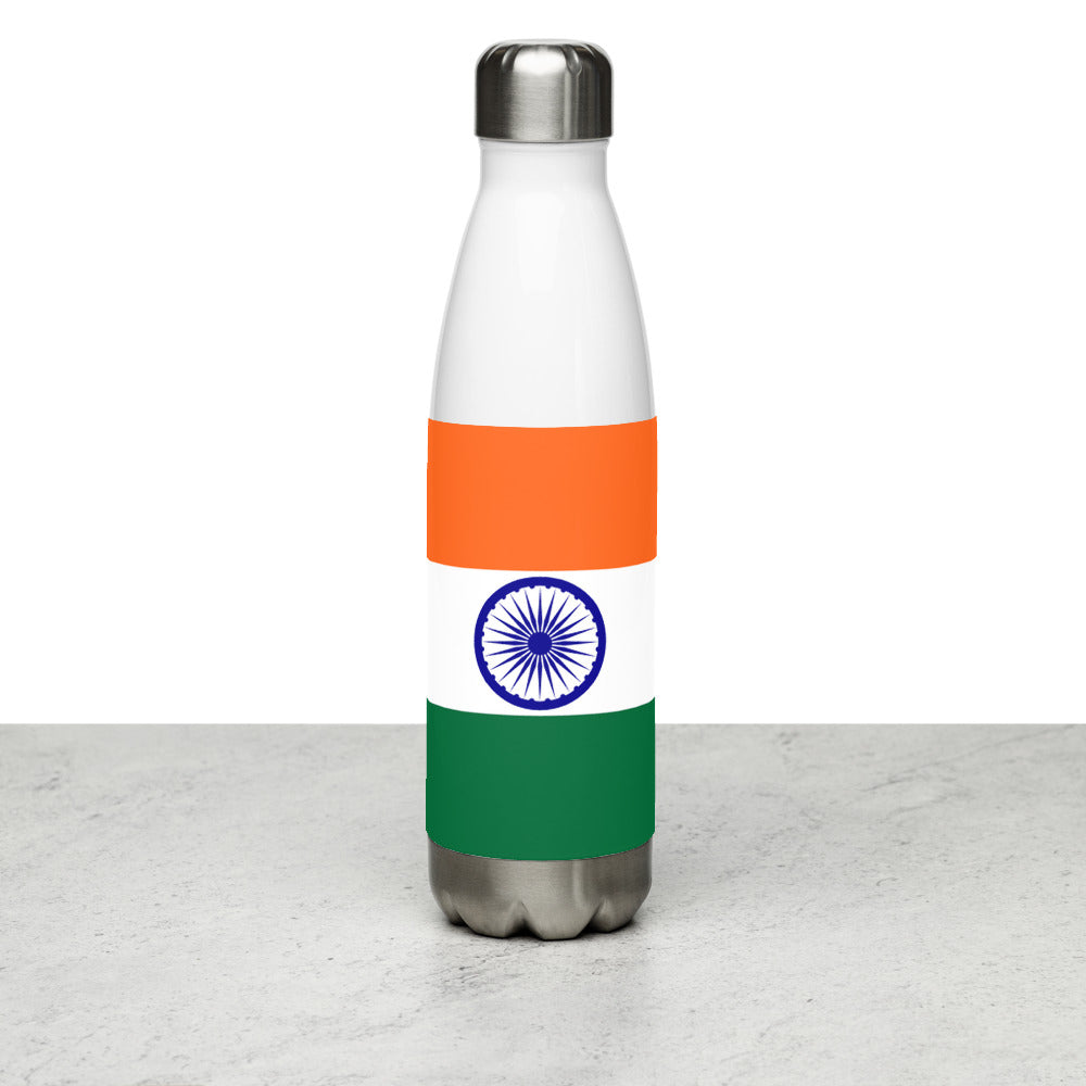 National Flag Water Bottles - Collection 2 India water-bottle-white
