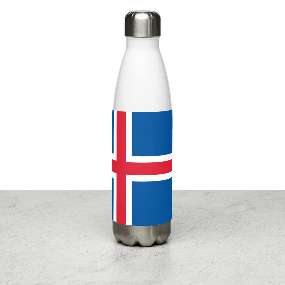 National Flag Water Bottles - Collection 2 Iceland water-bottle-white