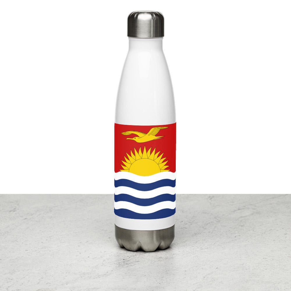 National Flag Water Bottles - Collection 2 Kiribati water-bottle-white