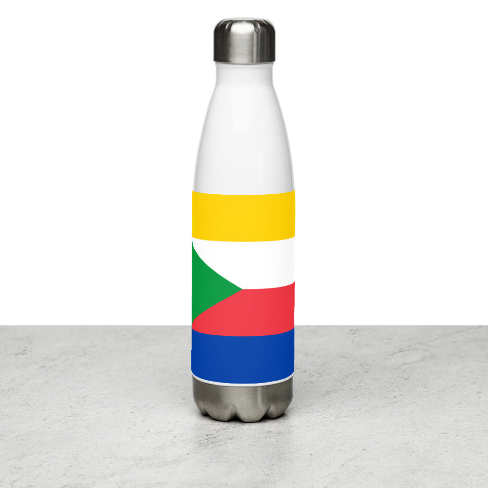 National Flag Water Bottles - Collection 2 Comoros water-bottle-white